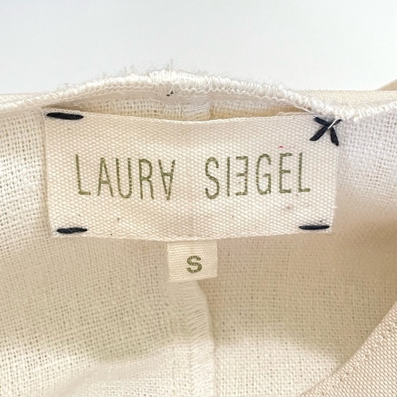 Laura Siegel Hemp Tencel Blend Draped Waterfall Jacket Mixed Media Natural Small - Picture 10 of 11